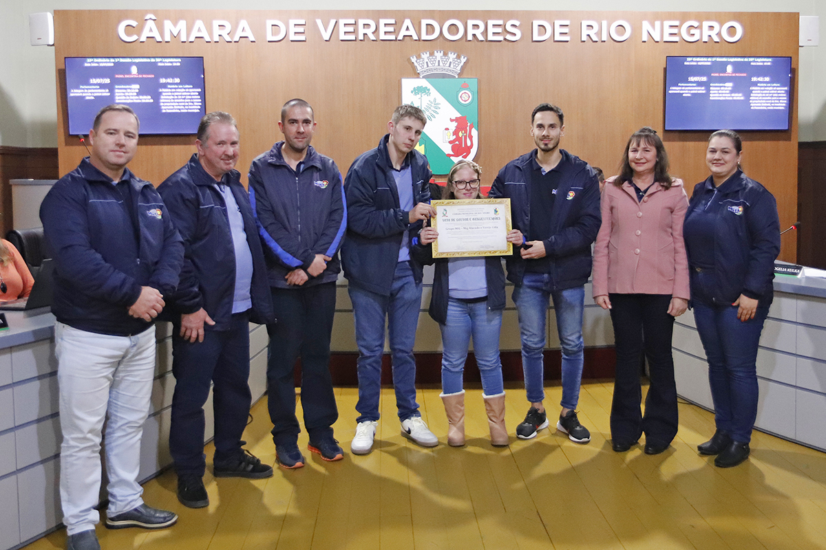 Câmara de vereadores homenageia Grupo MIG Atacado e Varejo por ações de inclusão de PCDs