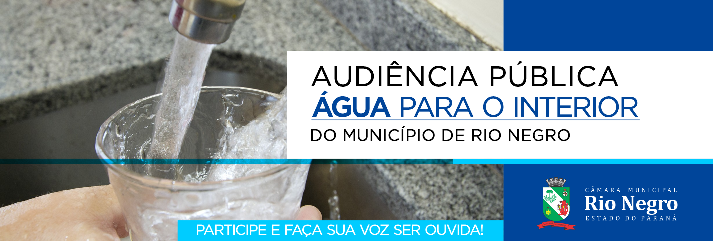 Audiências Públicas – Água para o Interior