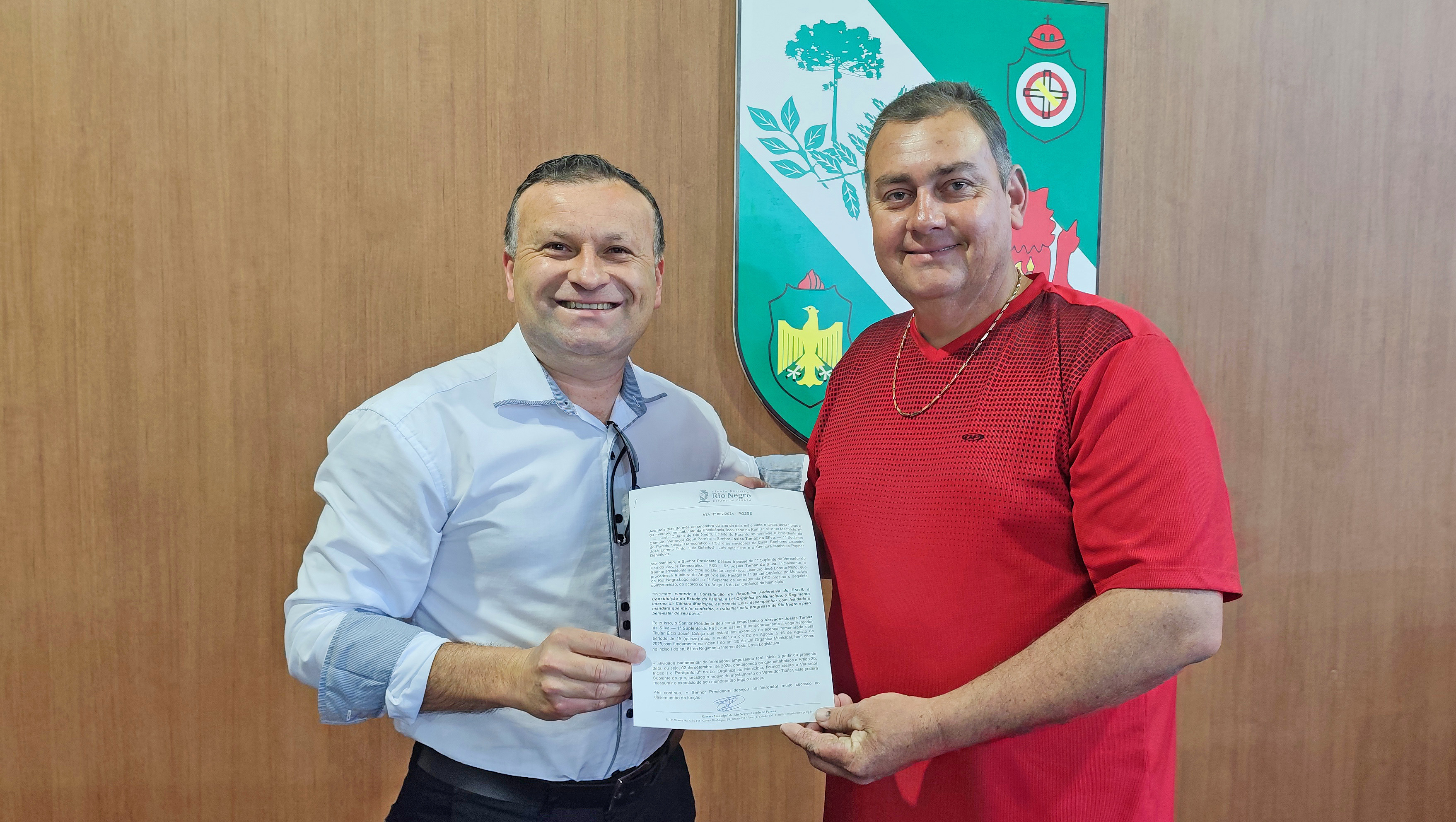 Josias Tomaz da Silva assume mandato na Câmara Municipal de Rio Negro