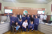 Parlamento Jovem de Rio Negro realiza 4ª Sessão Ordinária com presença do Presidente do TRE-PR
