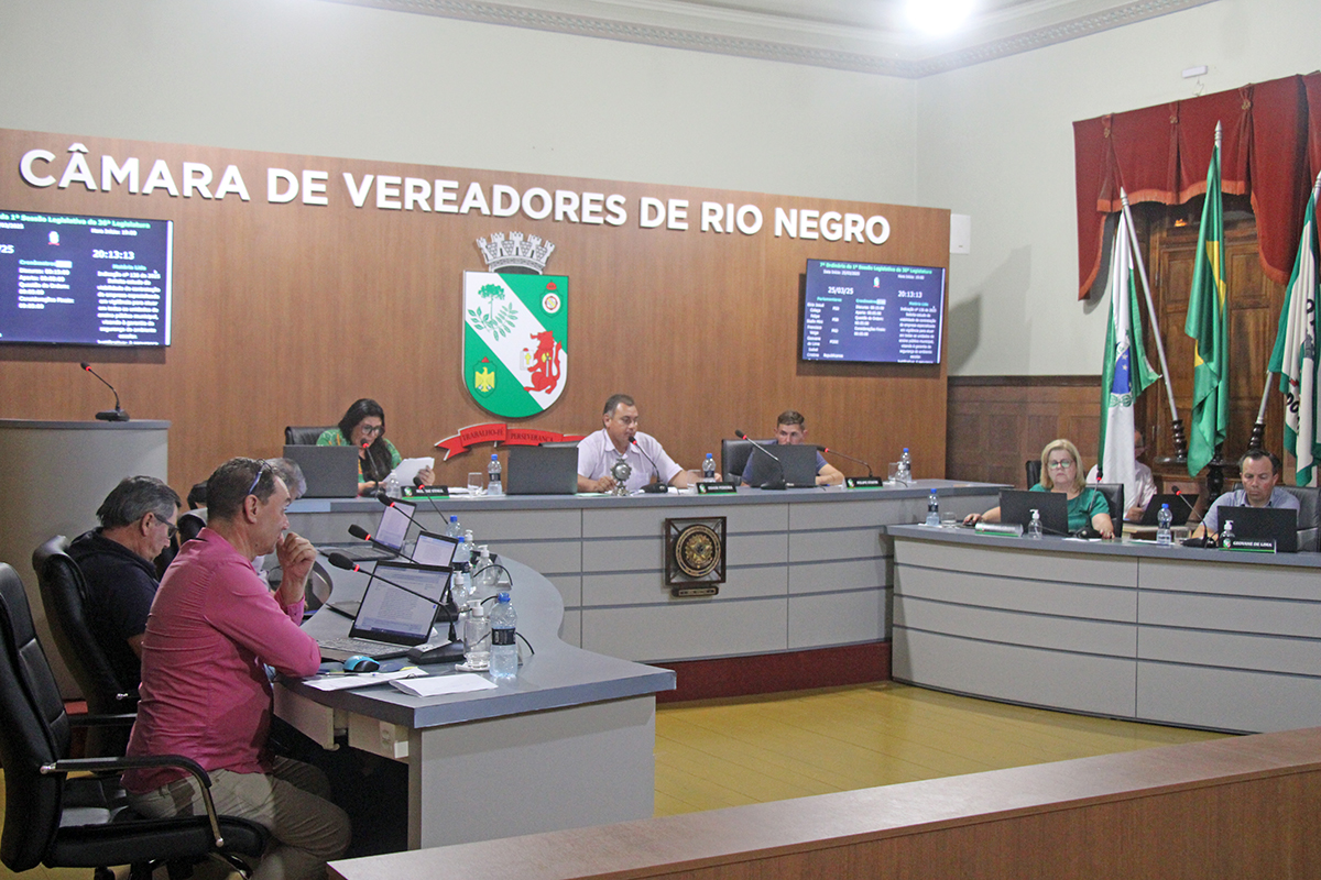 Segurança nas escolas e melhorias nos bairros são destaques na sessão da Câmara de Rio Negro